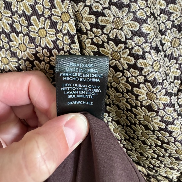 WAYF Gold and brown double breasted blazer, Size S - Picture 10 of 10